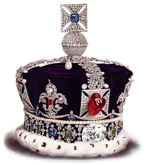 British Imperial State Crown (by Cyril Davenport, Public Domain)