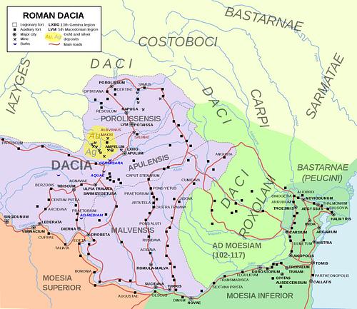 Map of Roman Dacia (by Andrei nacu, CC BY-SA)